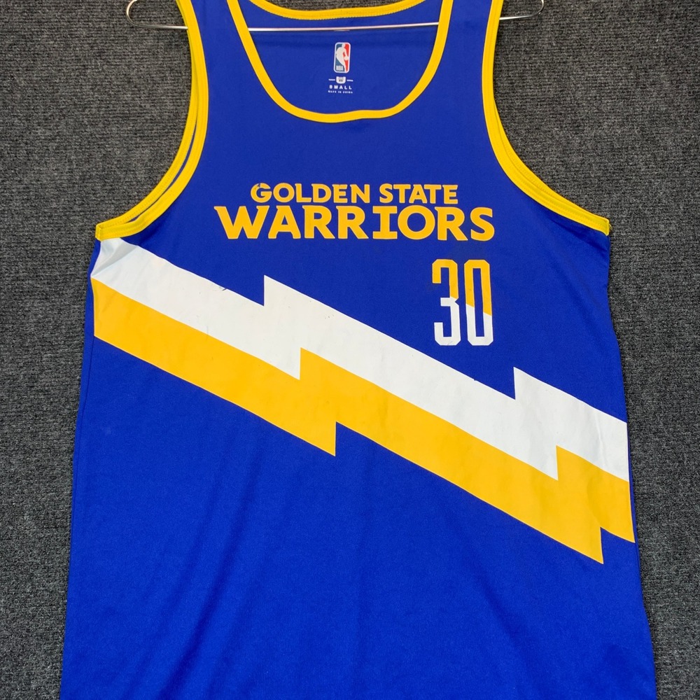 NBA Stephen Curry #30 Golden State Warriors Mens Small Jersey GSB Logo